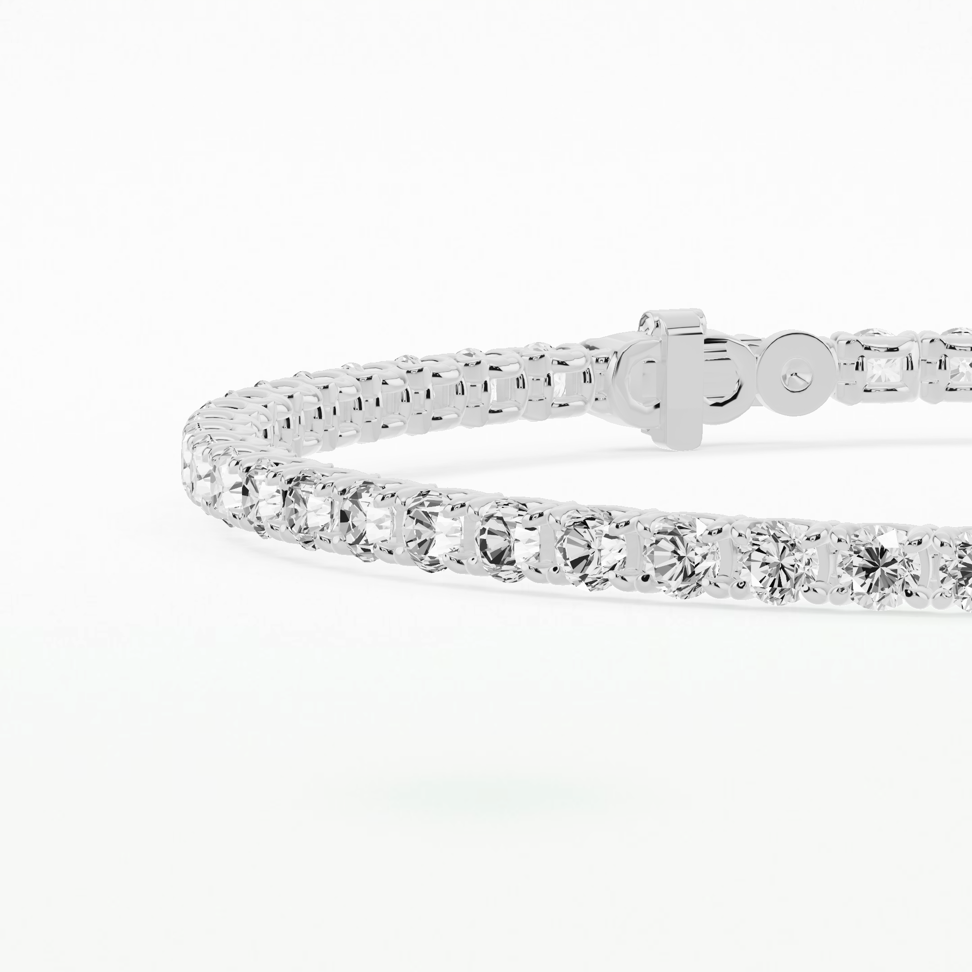 Eloise East West Tennis Bracelet-Round