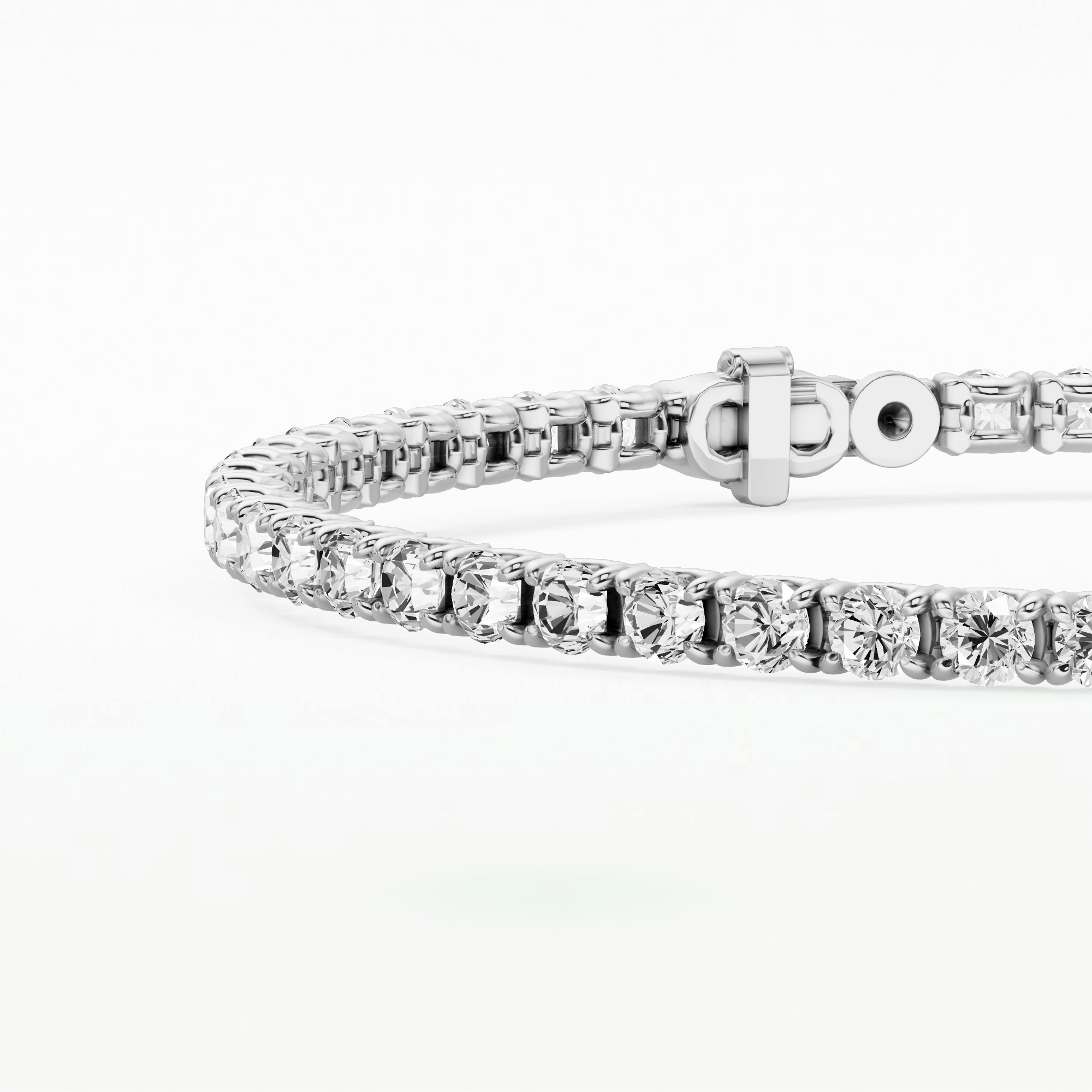 Eloise East West Tennis Bracelet-Round