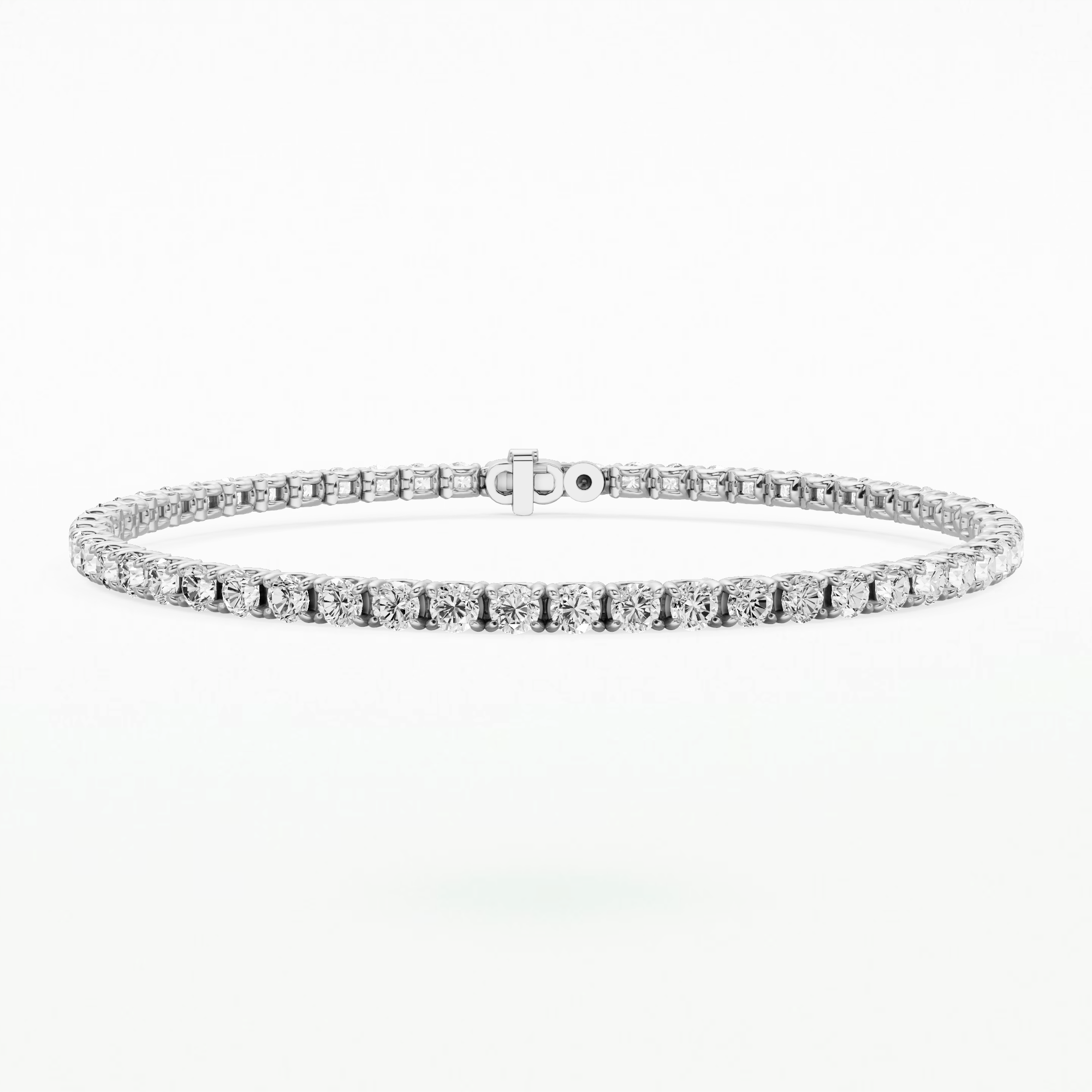 Eloise East West Tennis Bracelet-Round