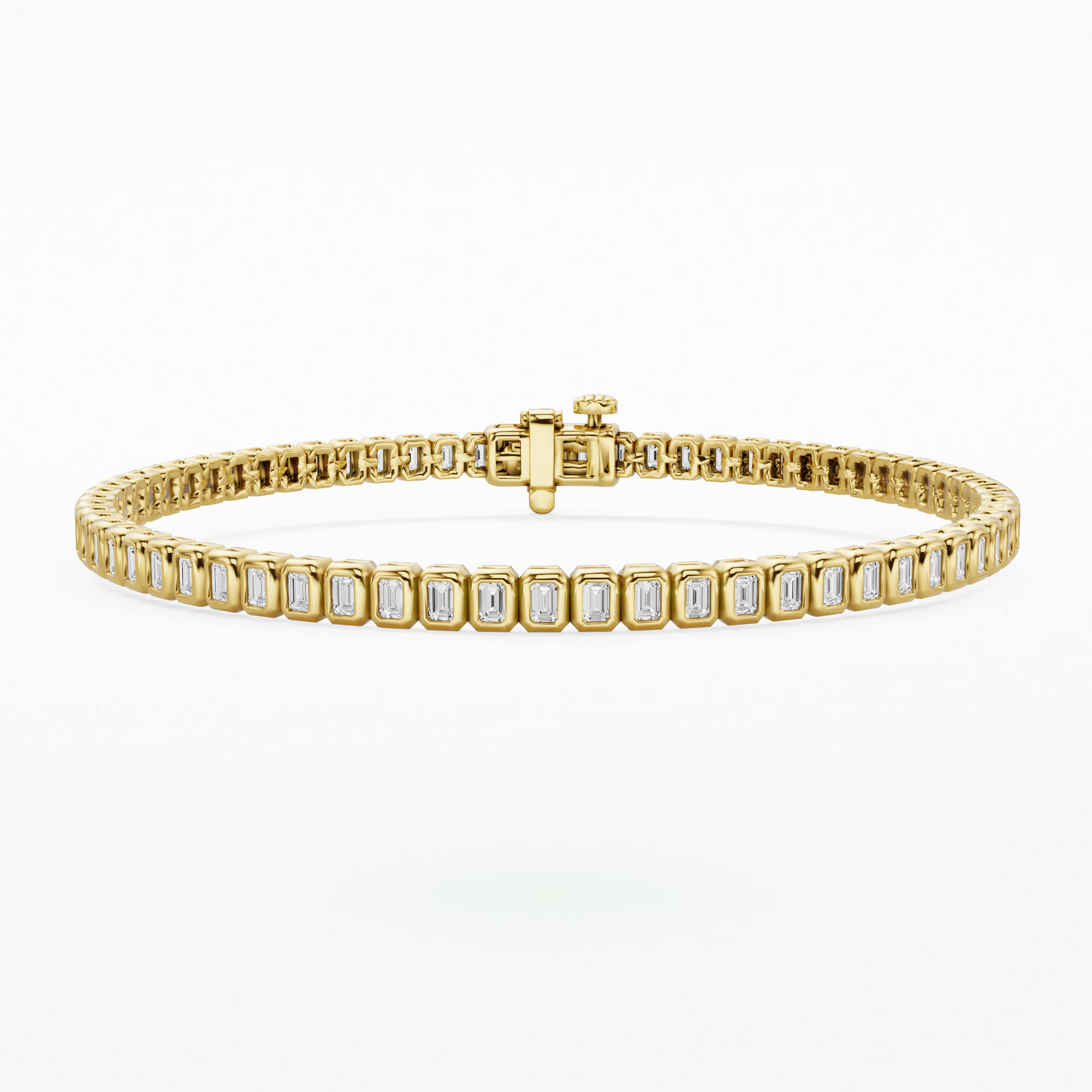 Dew Drops Astra Tennis Bracelet-Emerald Cut