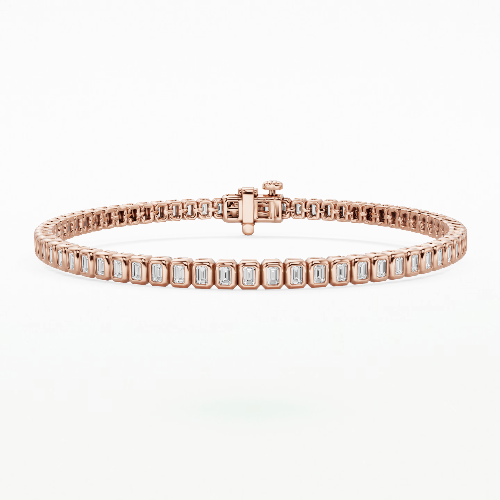 Dew Drops Astra Tennis Bracelet-Emerald Cut