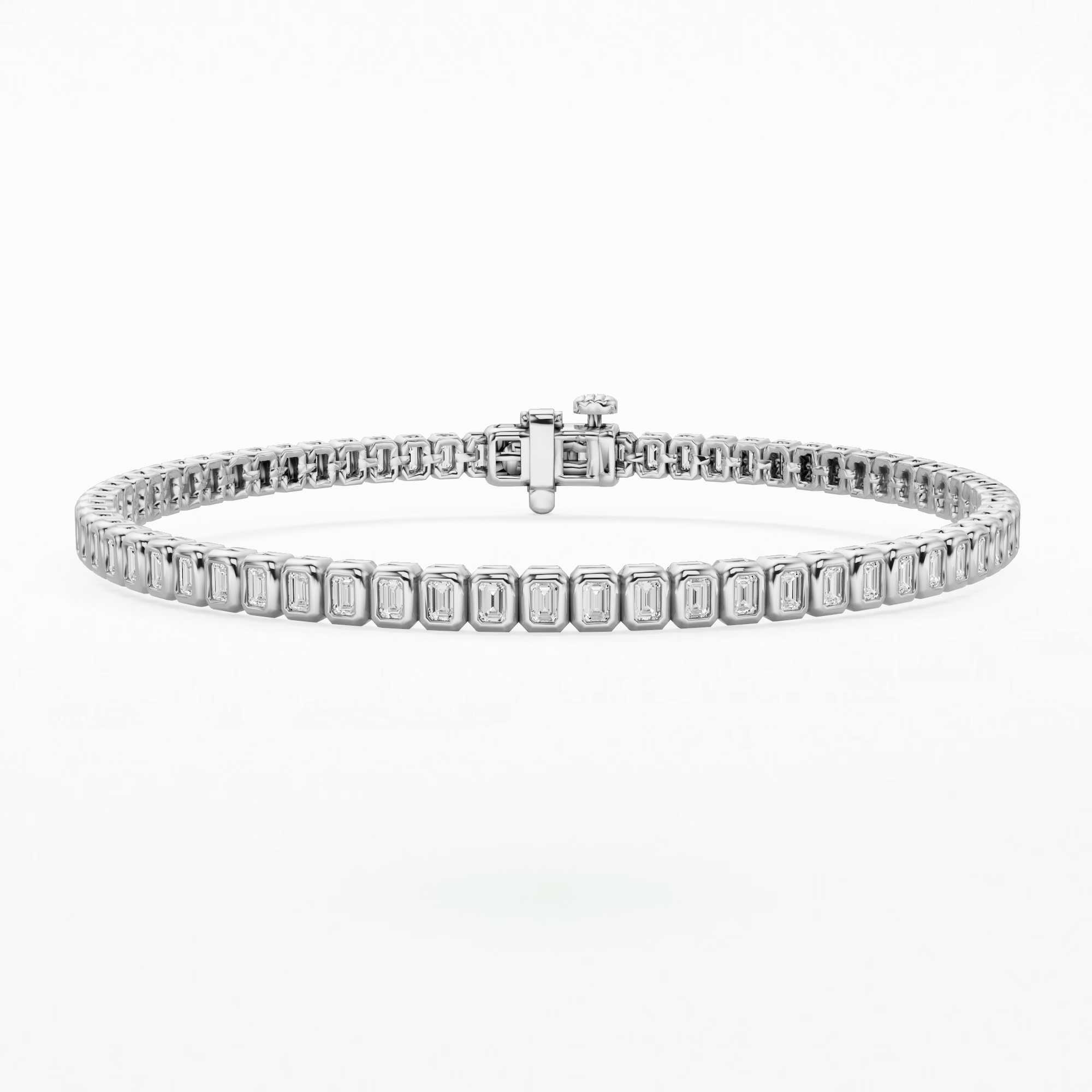Dew Drops Astra Tennis Bracelet-Emerald Cut