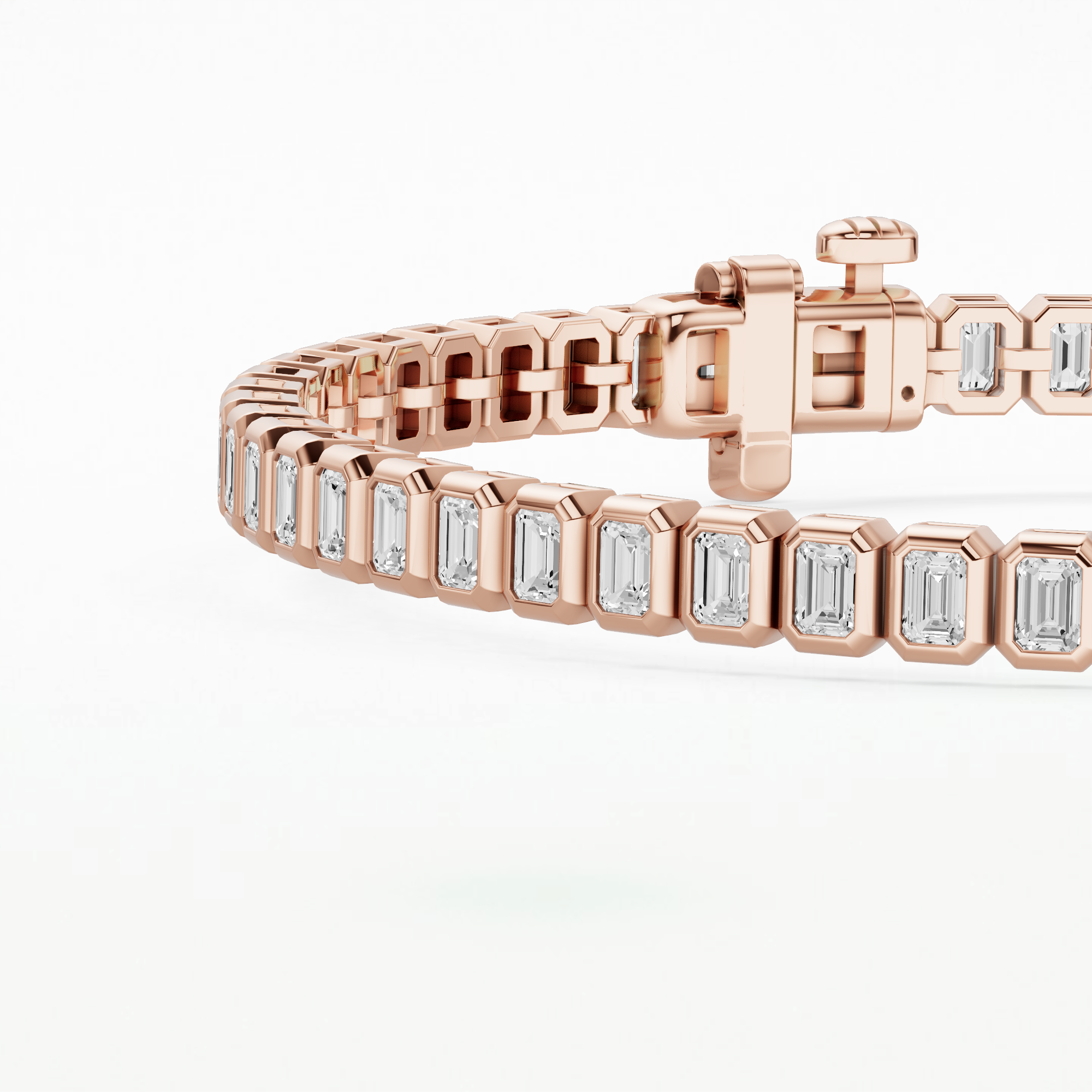 Dew Drops Astra Tennis Bracelet-Emerald Cut