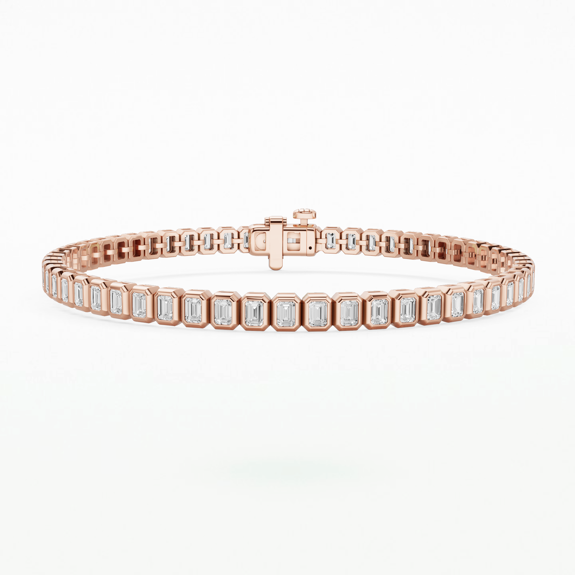 Dew Drops Astra Tennis Bracelet-Emerald Cut