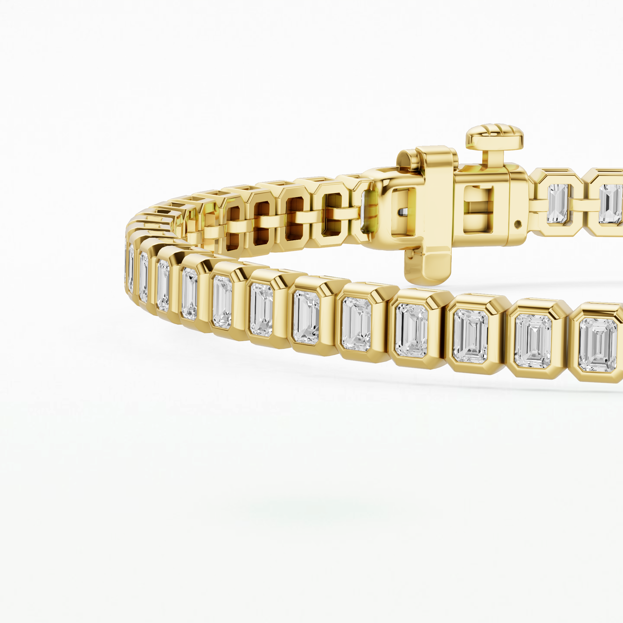 Dew Drops Astra Tennis Bracelet-Emerald Cut