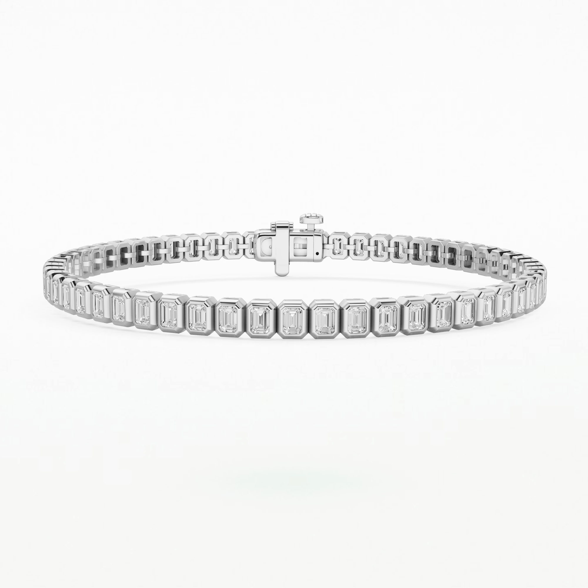 Dew Drops Astra Tennis Bracelet-Emerald Cut