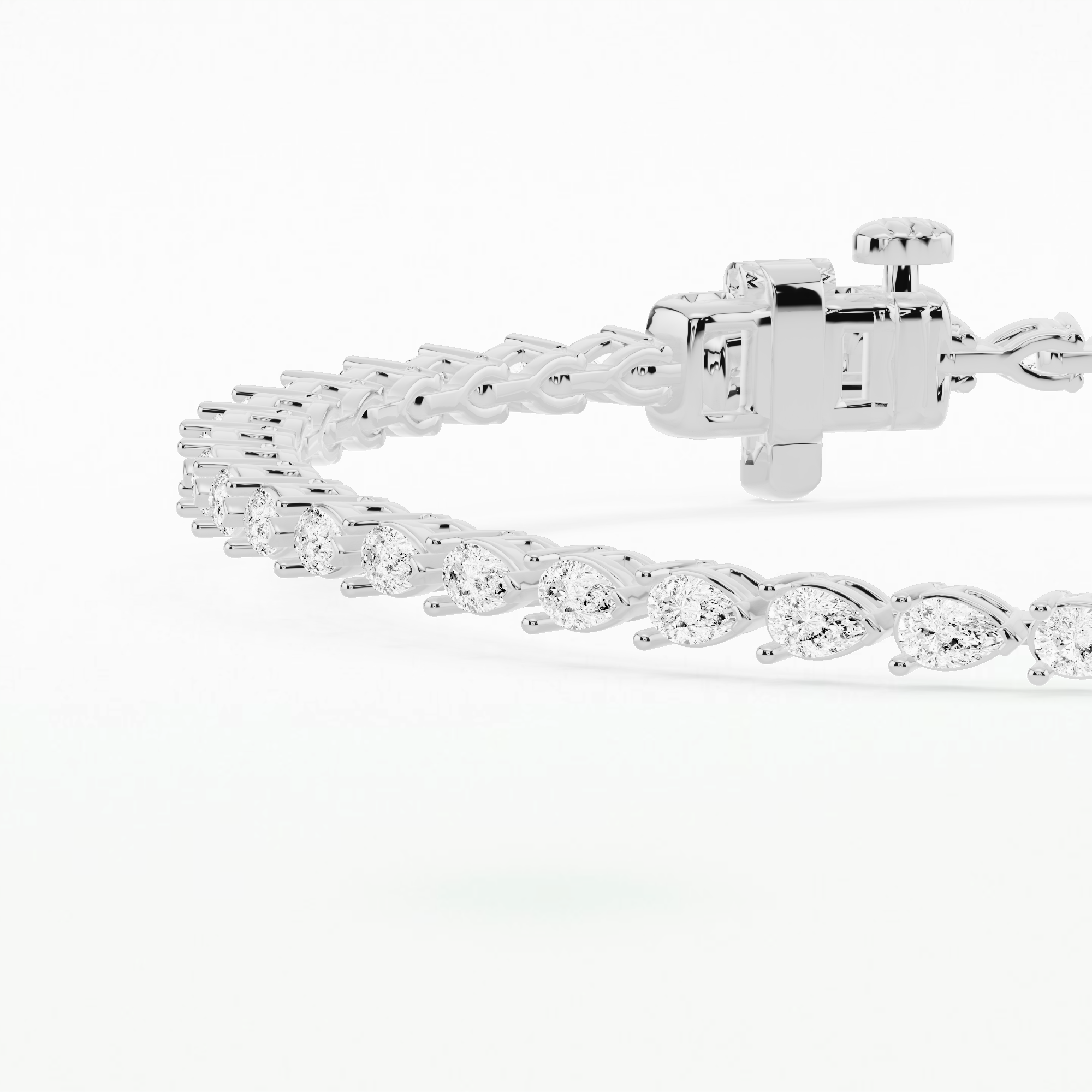 Dew Drops Dewdrop Tennis Bracelet-Pear