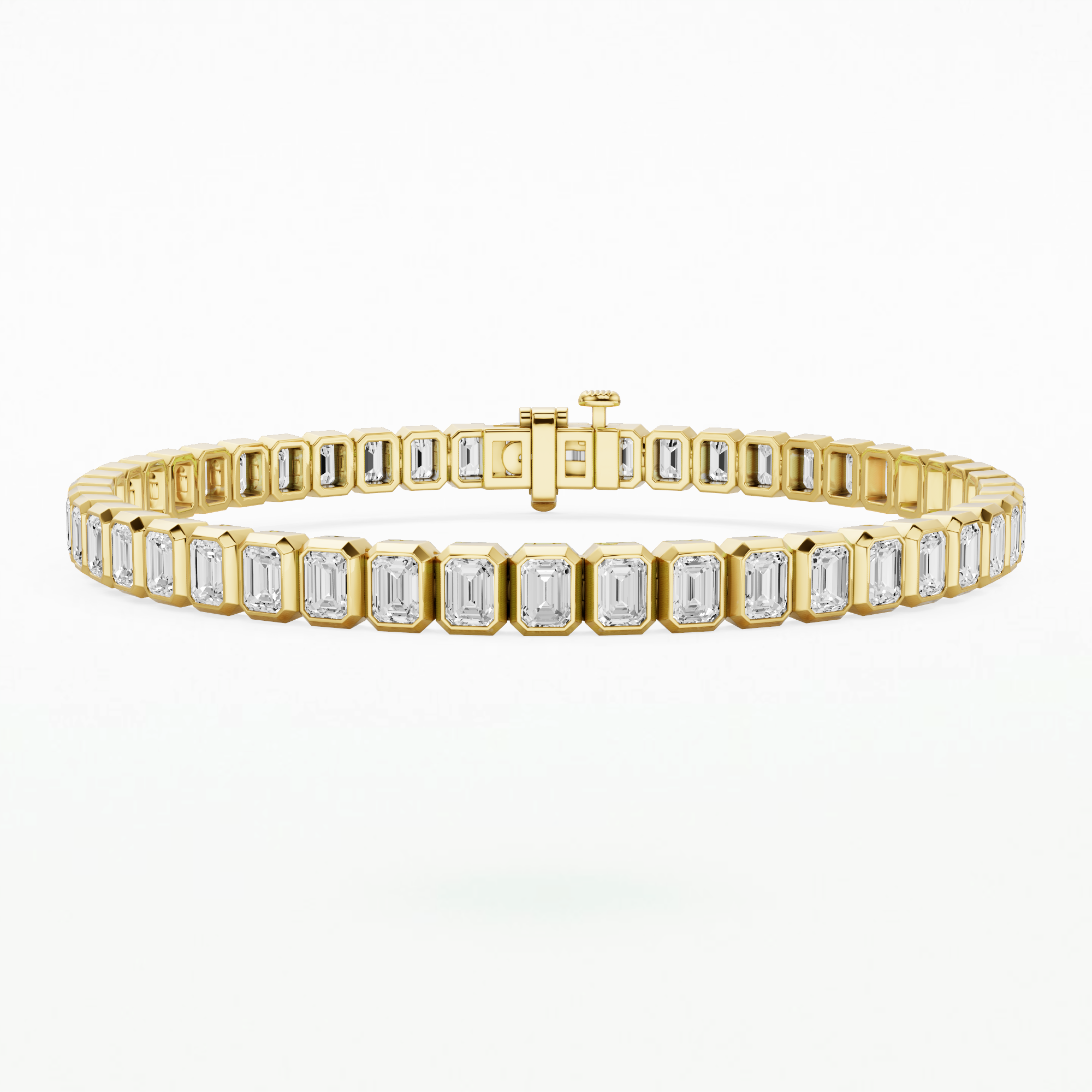 Bloom Tennis Bracelet-Emerald Cut