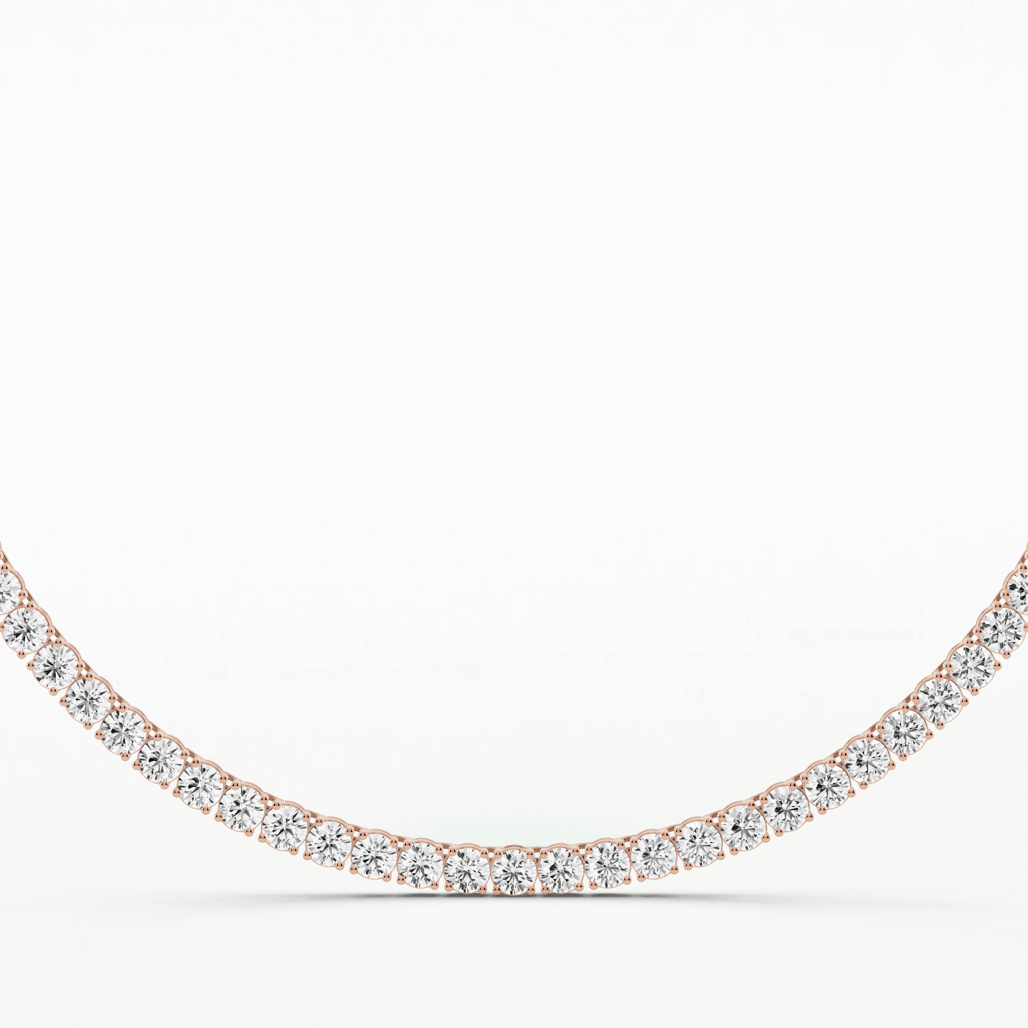 Solitaire Tennis Necklace-Round