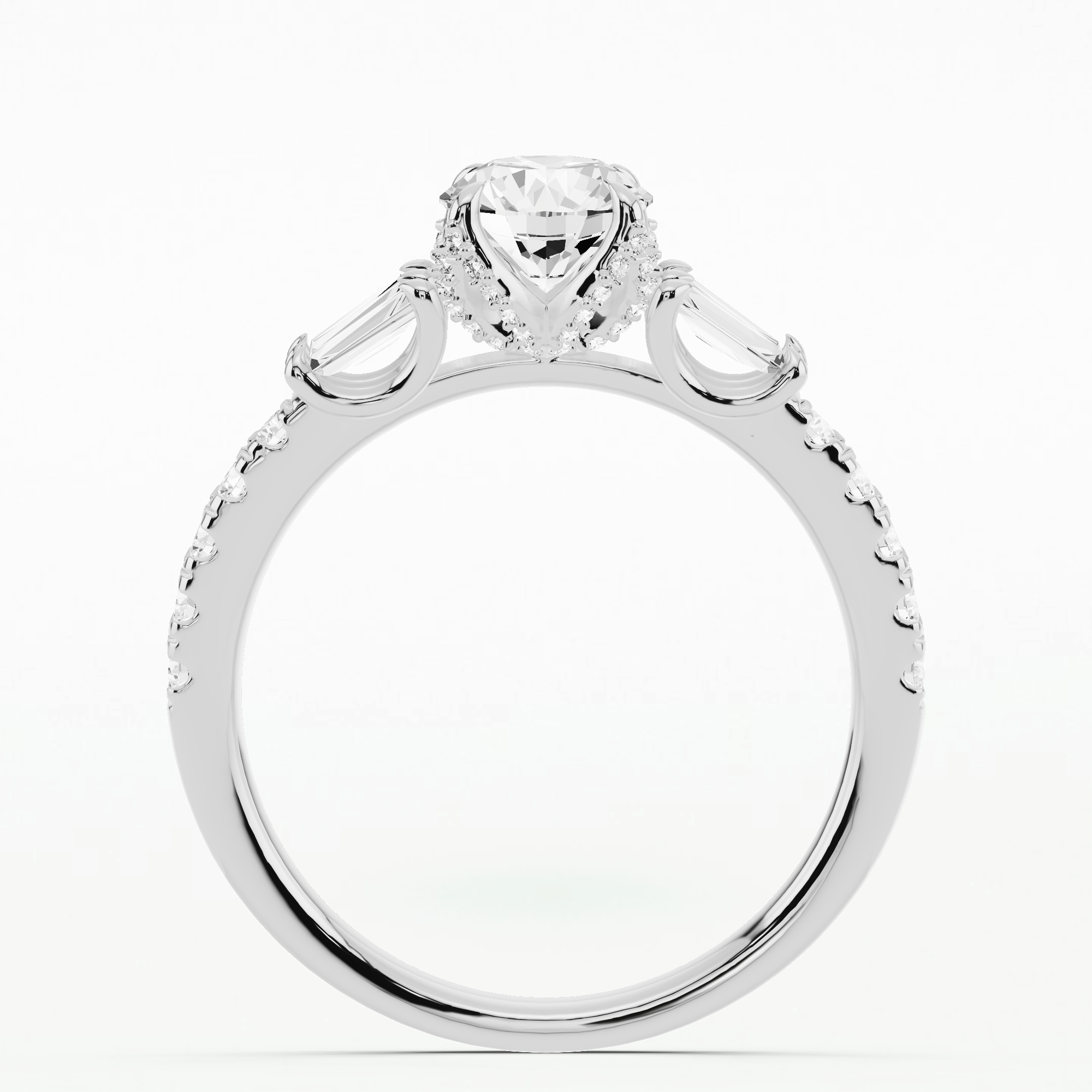 The Power-Of-Three Solitaire Ring-Round