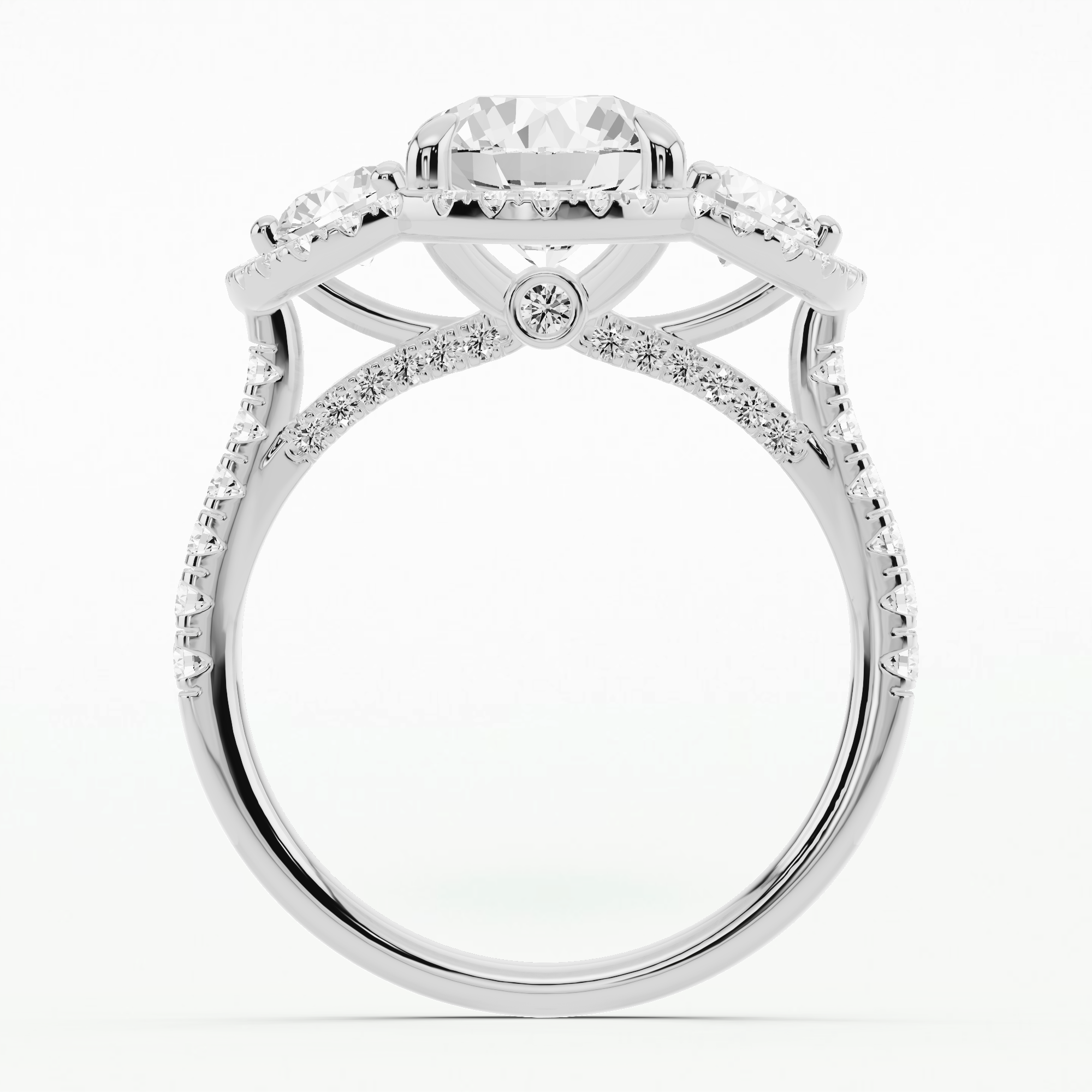 Tresor Solitaire Diamond Ring-Round