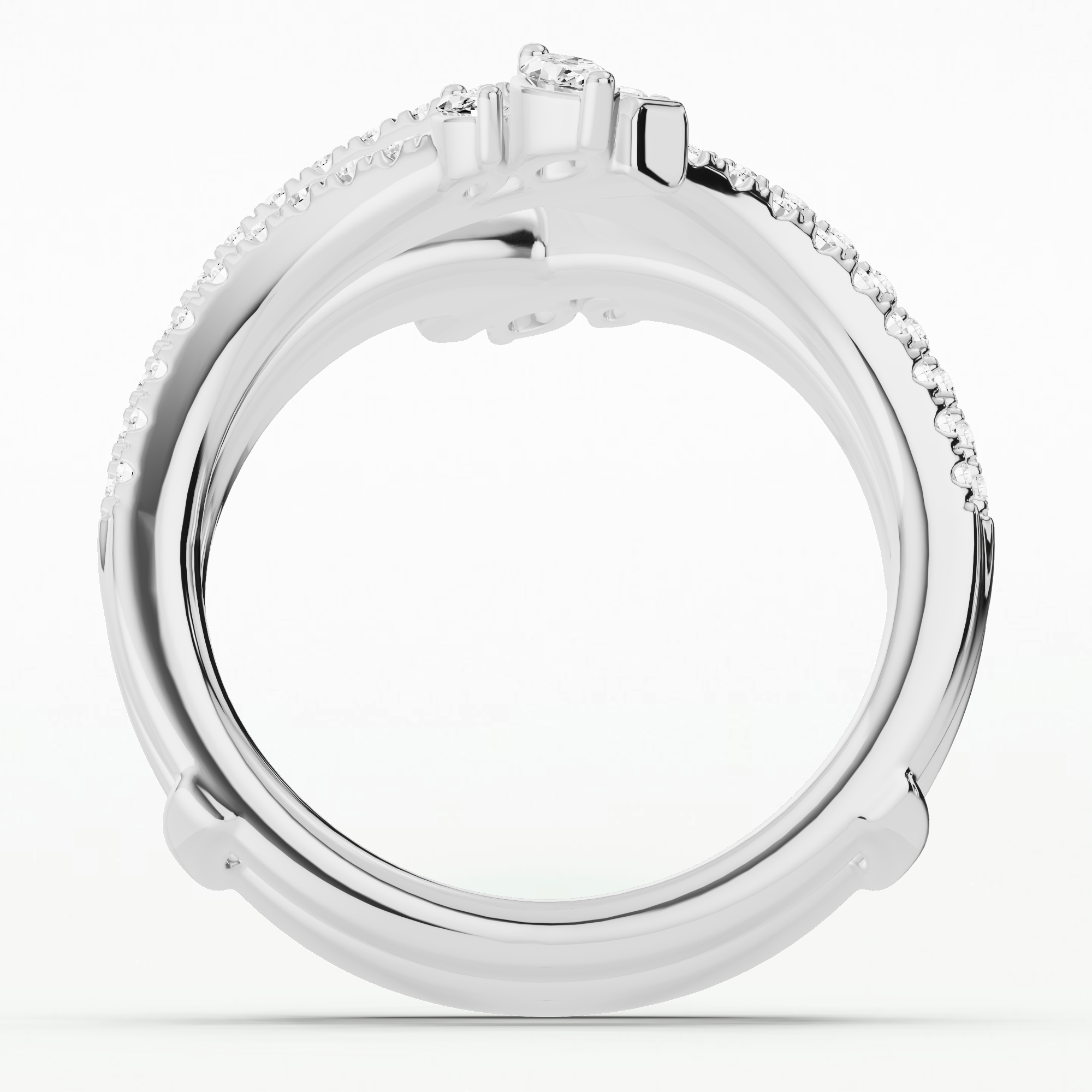 Pinnacle Wrap Band-Multi Stone