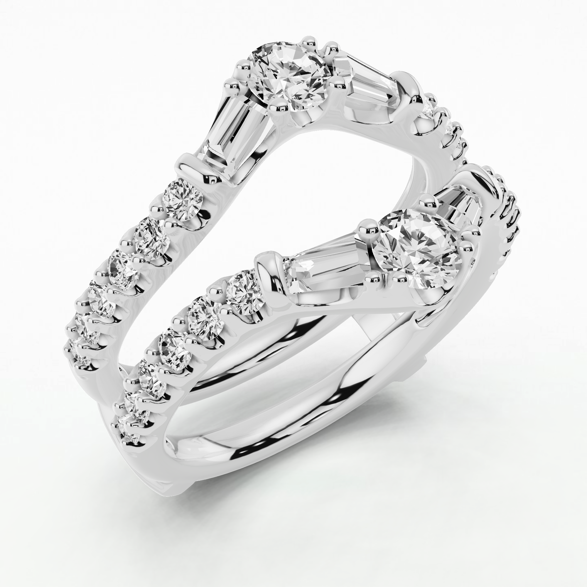 Curve - Wrap Band-Multi Stone