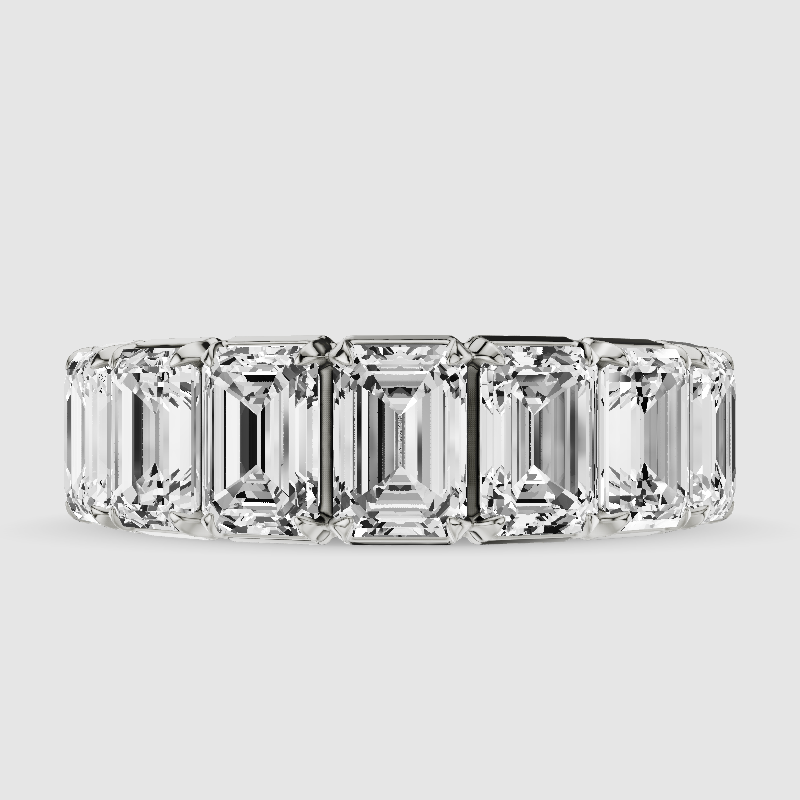 Buy Luxury Half Eternity BandEmerald Cut at Best Price Diamond Chemistry
