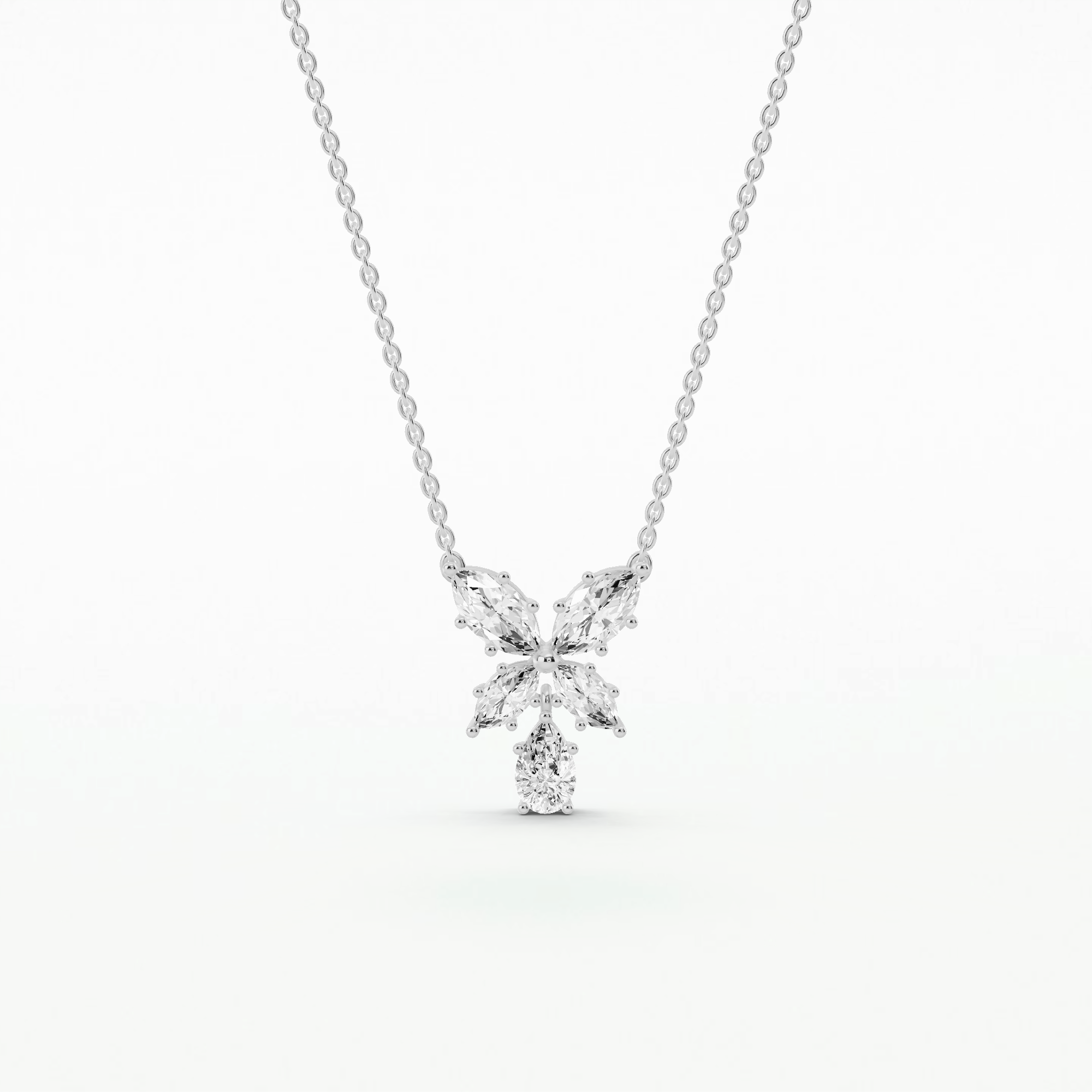 Daisy Solitaire Pendant-Multi Stone