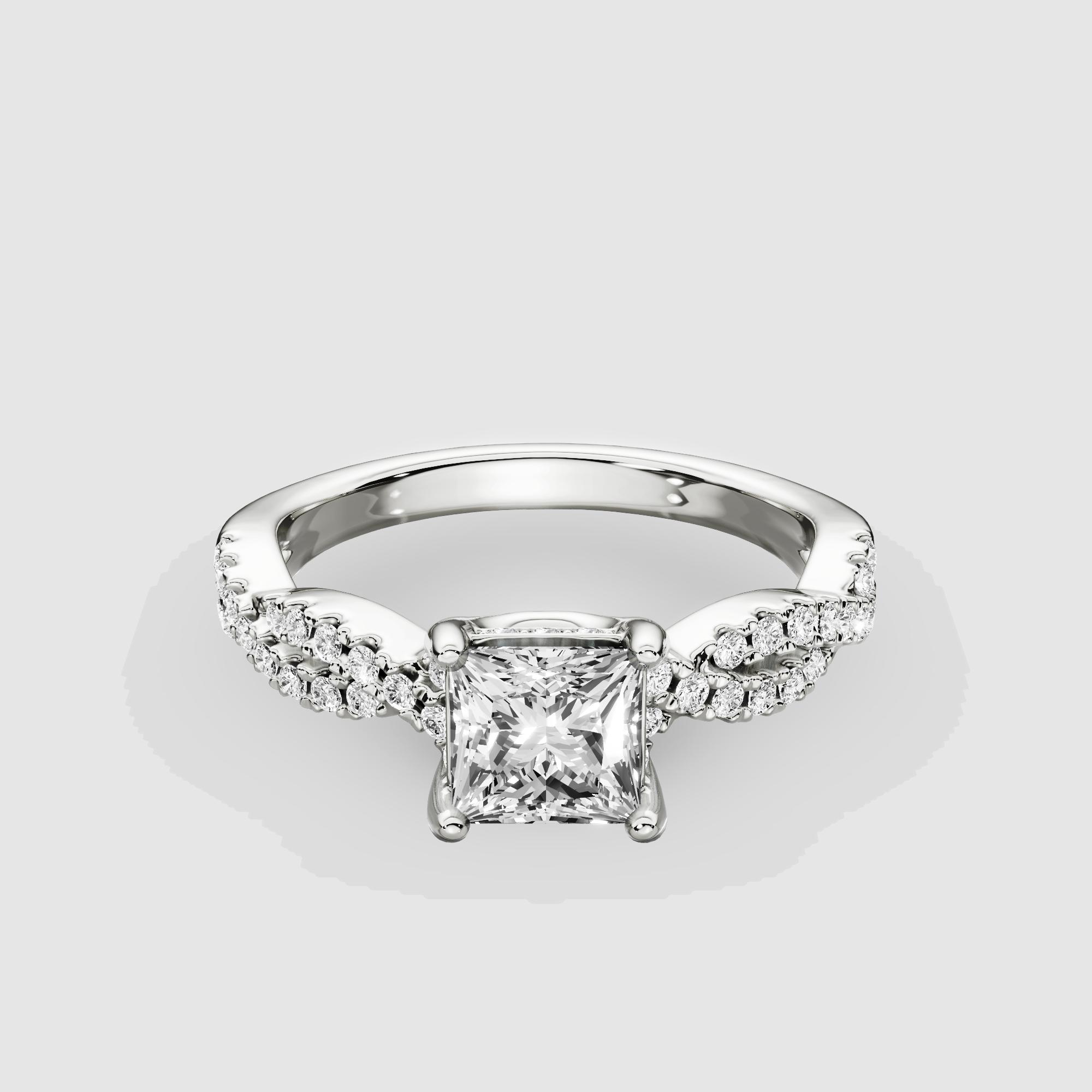 Buy Half Carat Diamond Ring, Trillion Diamond Ring, Triangle Shape Diamond  Engagement Ring White Gold, 0.5ct Diamond Ring Online in India - Etsy