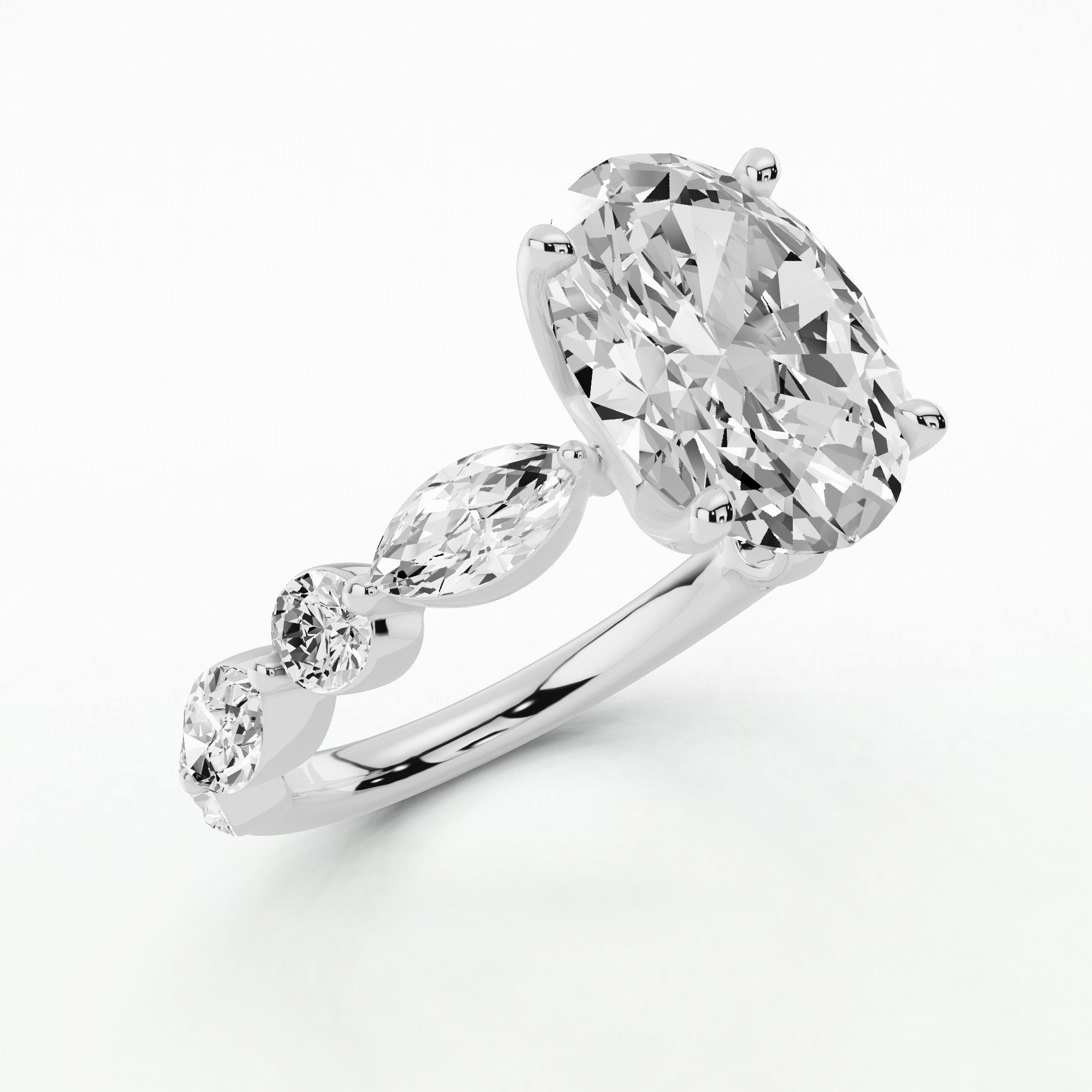 The Only Alternative Engagement Ring-Oval