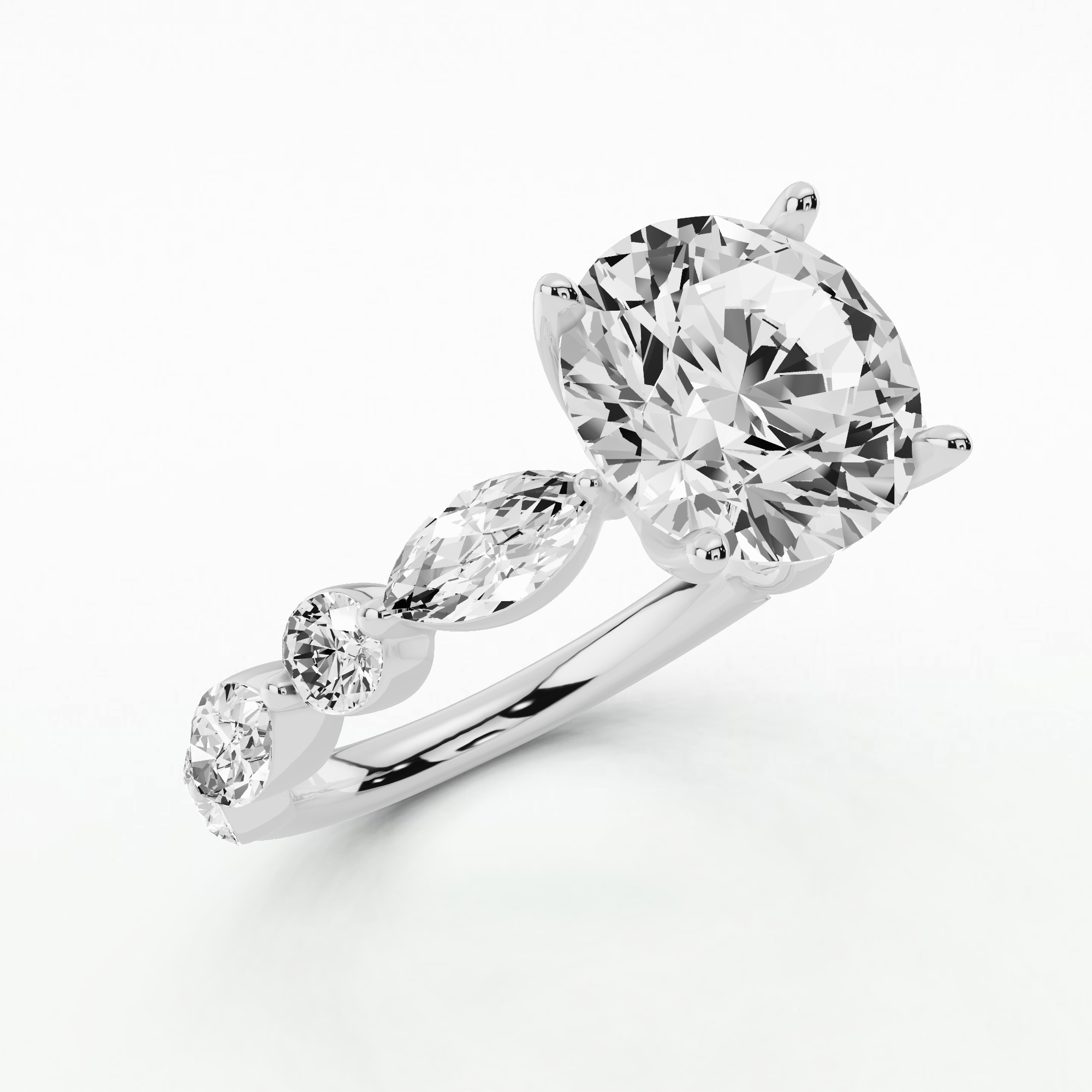 The Only Alternative Engagement Ring-Round