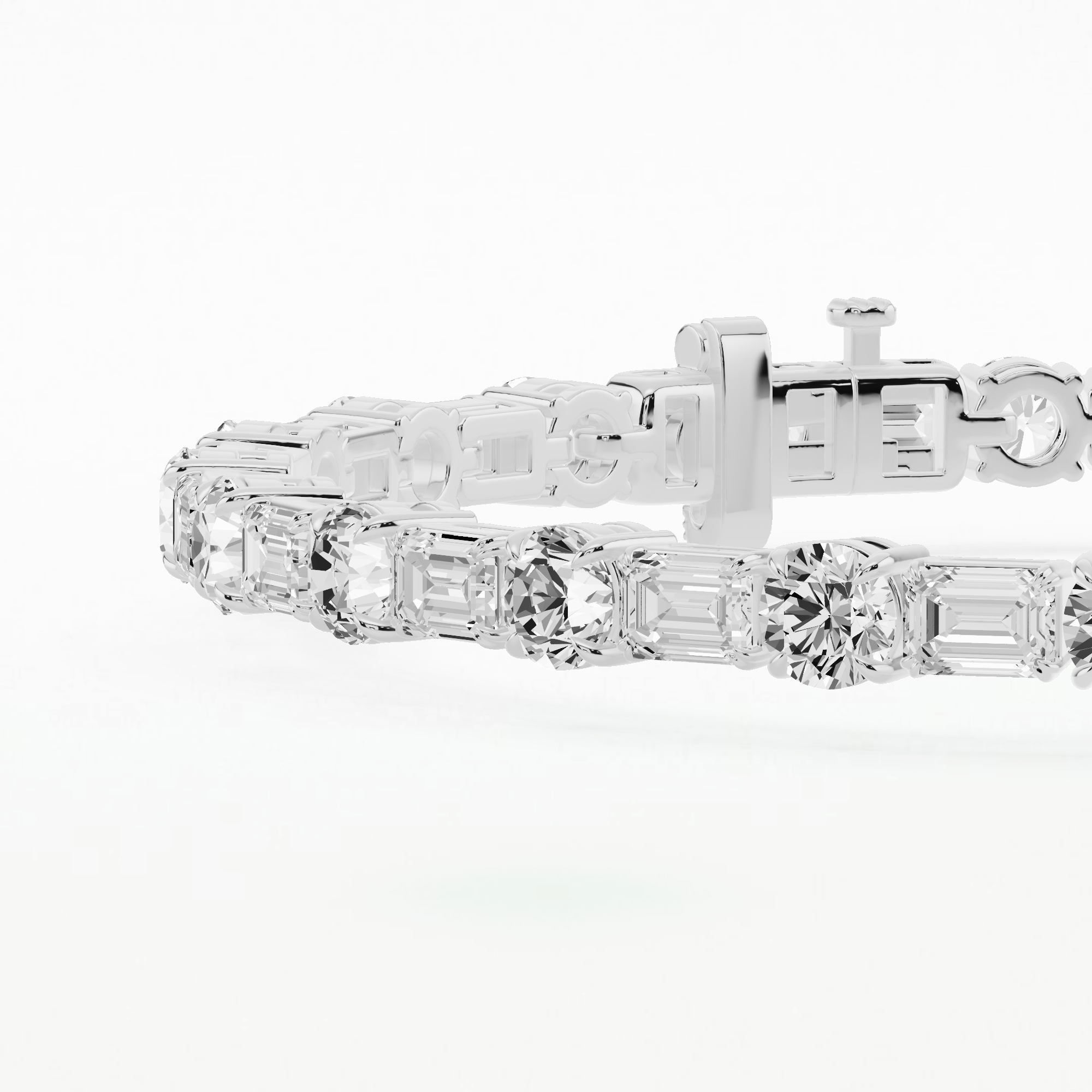EMRO East West Tennis Bracelet-Multi Stone