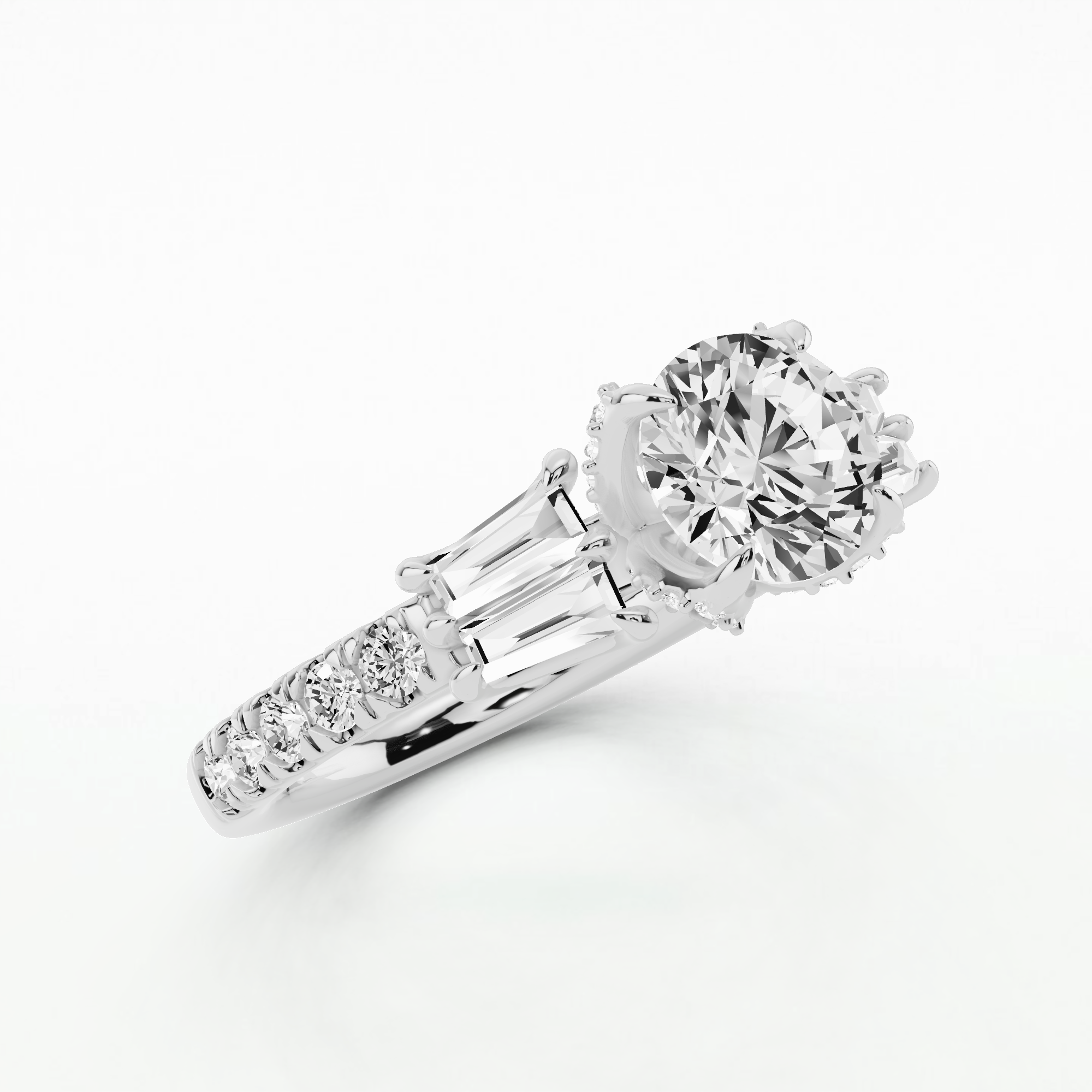 The Power-Of-Three Solitaire Ring-Round