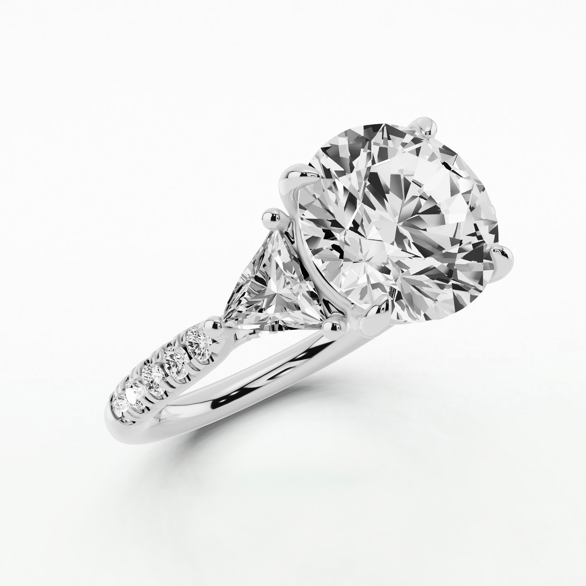 The Studded Triad Ring-Round