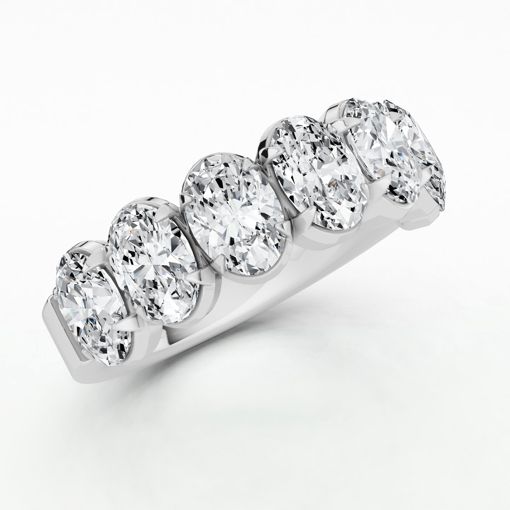 DC Half Eternity Band-Oval